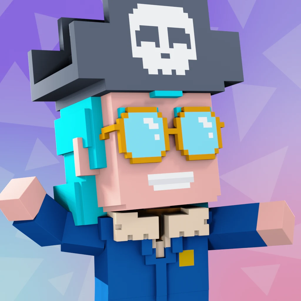 Pirate #8498 voxel render