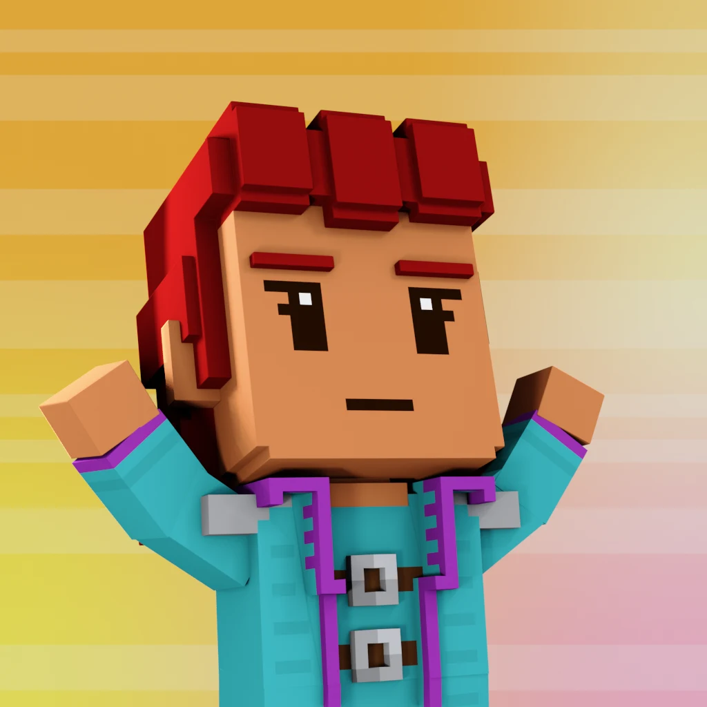 Pirate #8499 voxel render