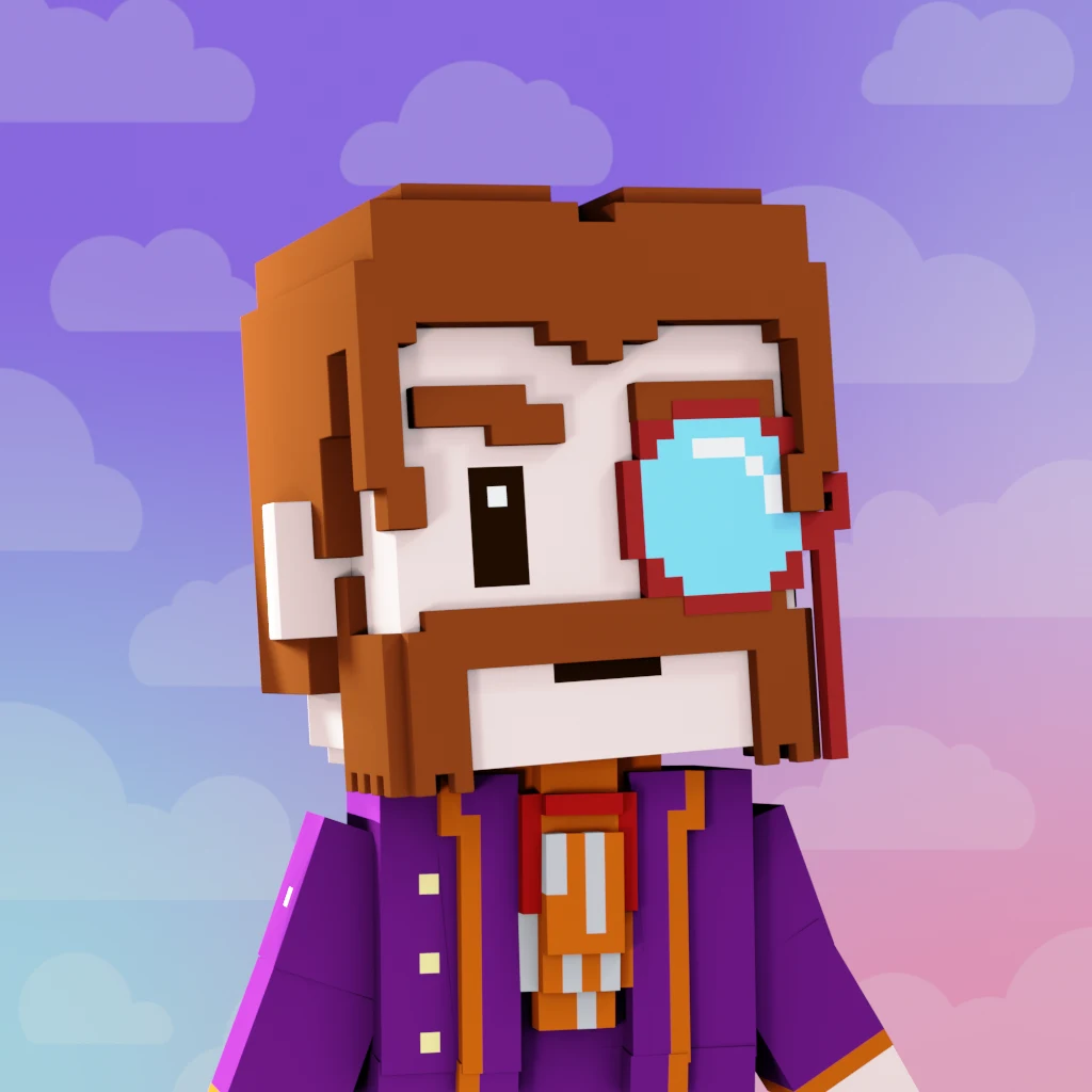 Pirate #8500 voxel render