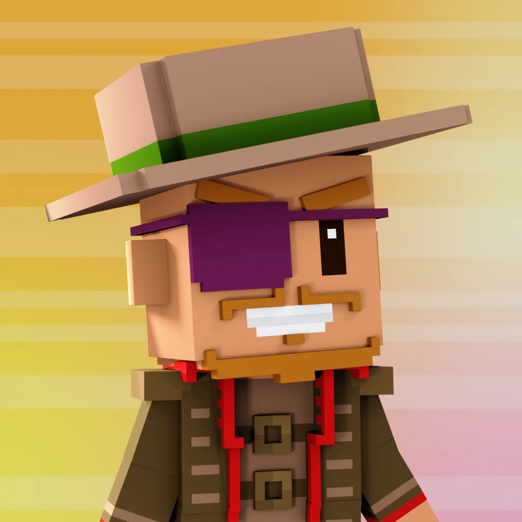 Pirate #8506 voxel render