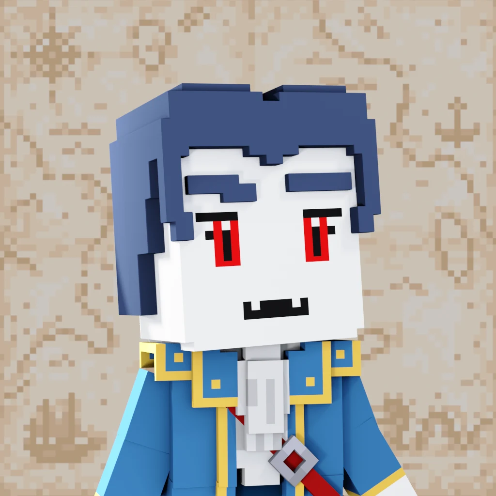 Pirate #8507 voxel render