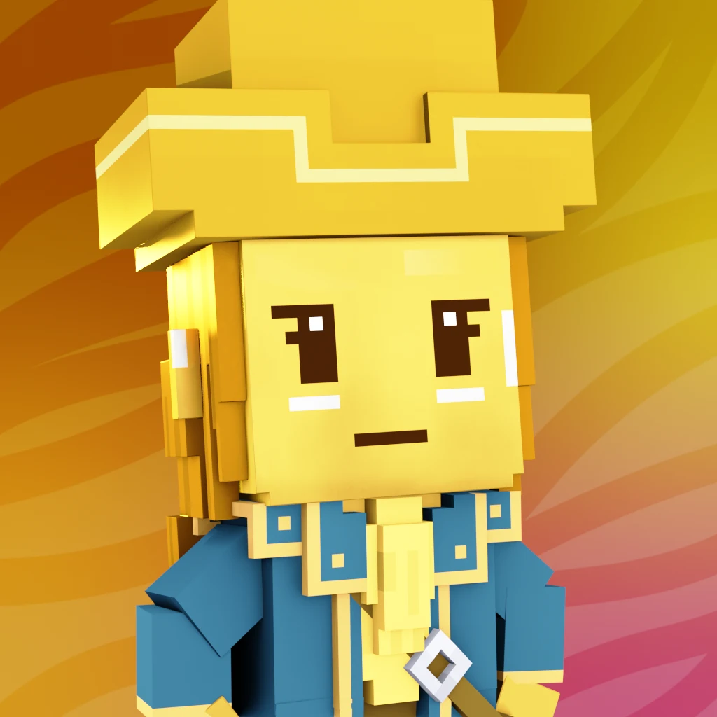 Pirate #8516 voxel render