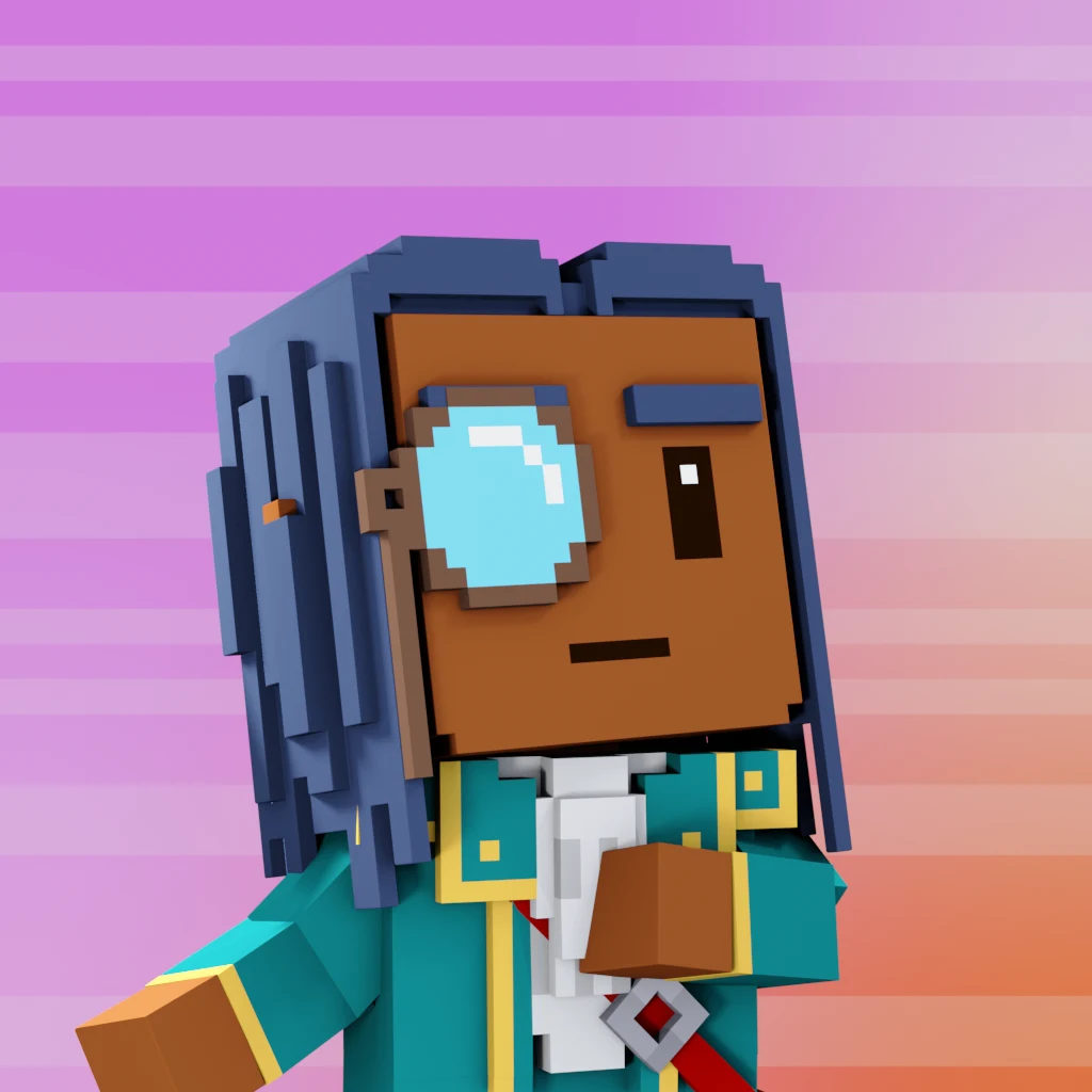 Pirate #8526 voxel render