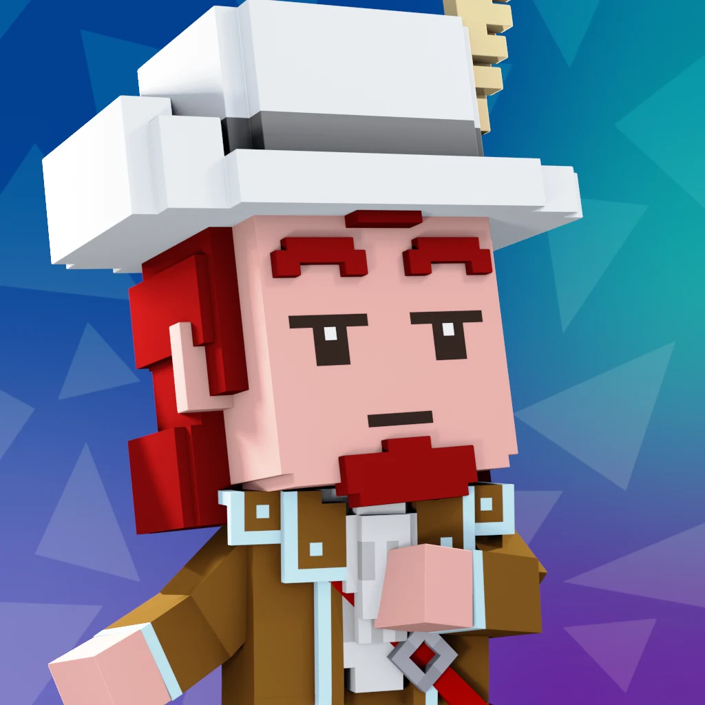 Pirate #8527 voxel render