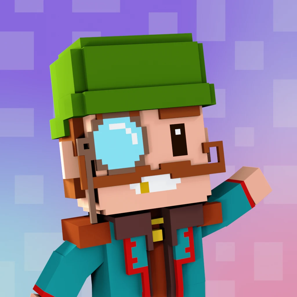 Pirate #853 voxel render