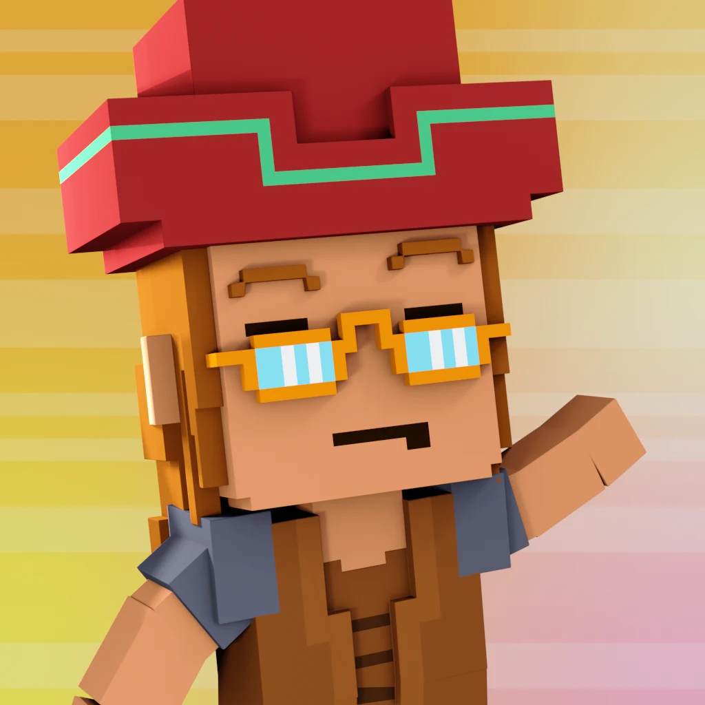 Pirate #8531 voxel render