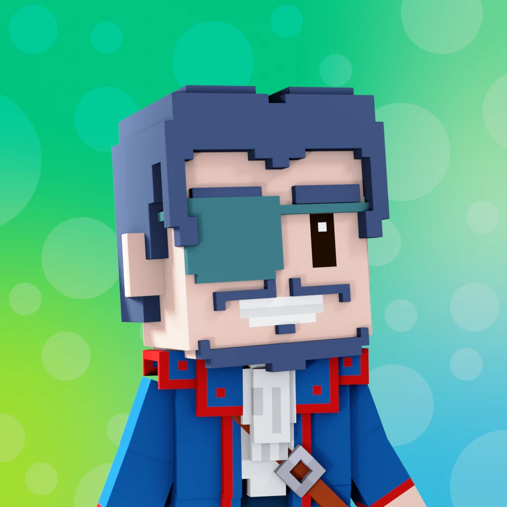 Pirate #8535 voxel render