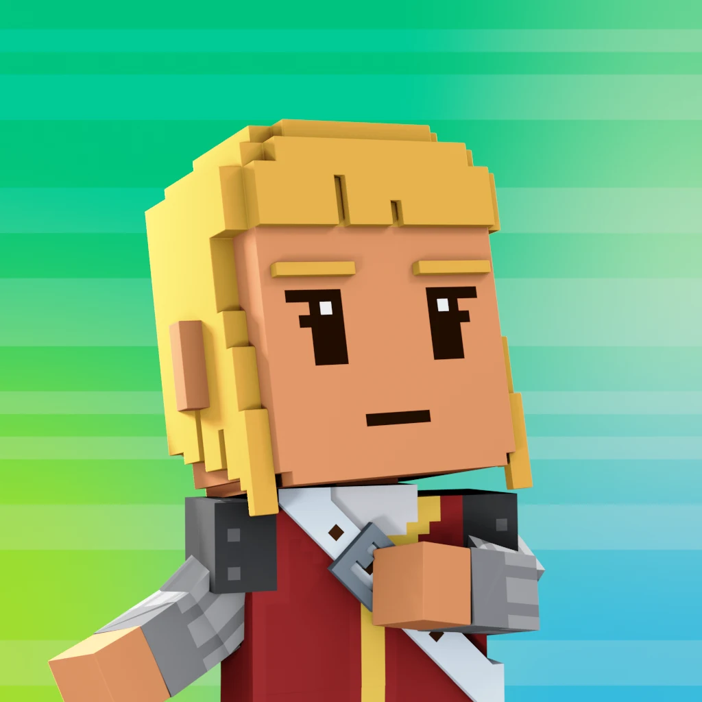 Pirate #8540 voxel render