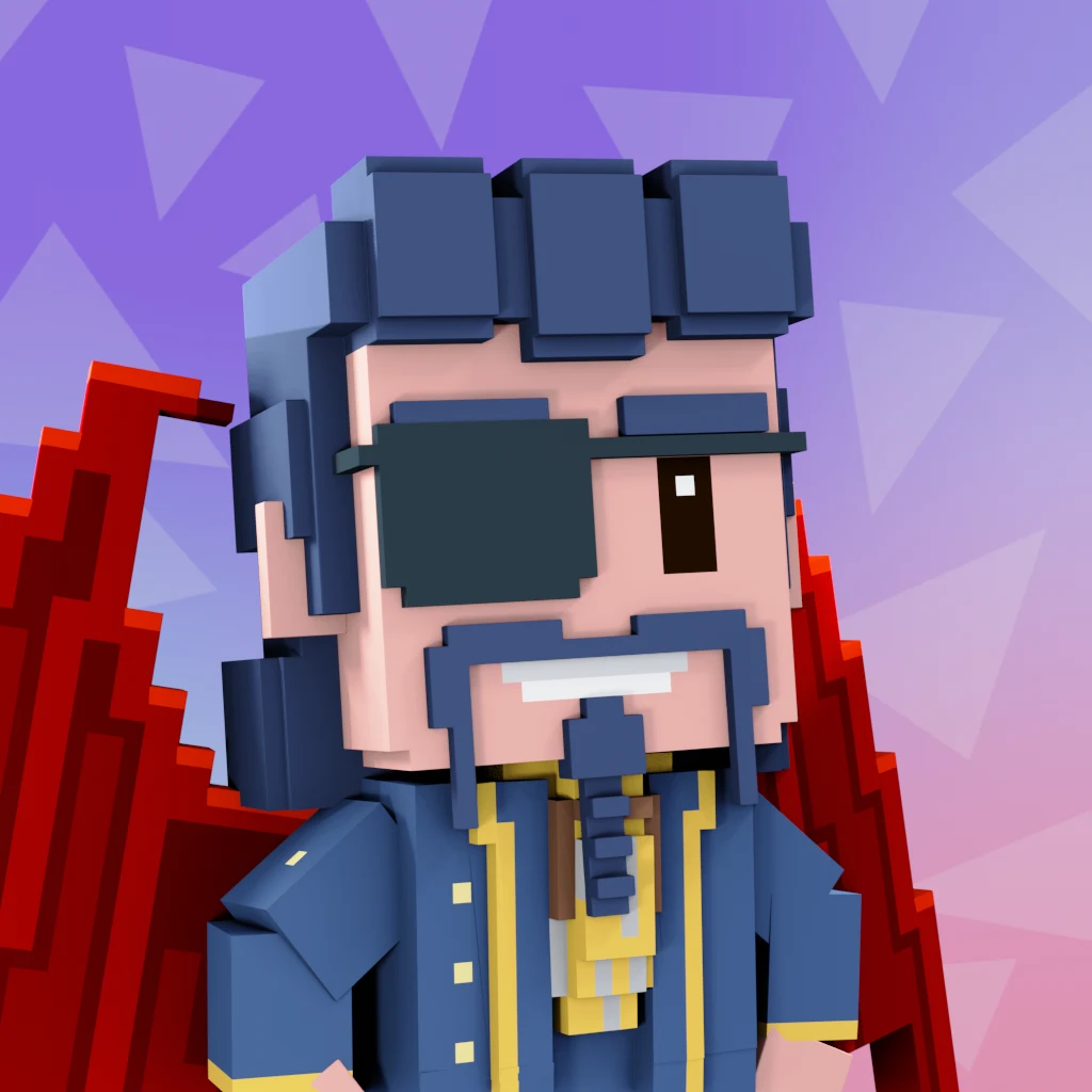 Pirate #8546 voxel render