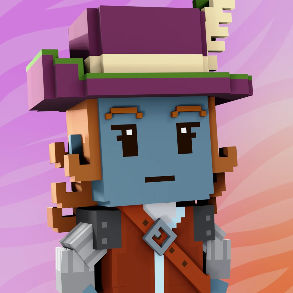 Pirate #8547 voxel render