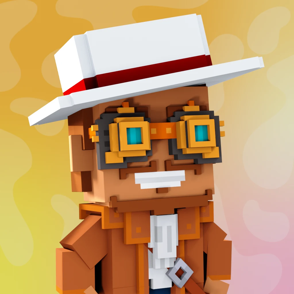 Pirate #855 voxel render