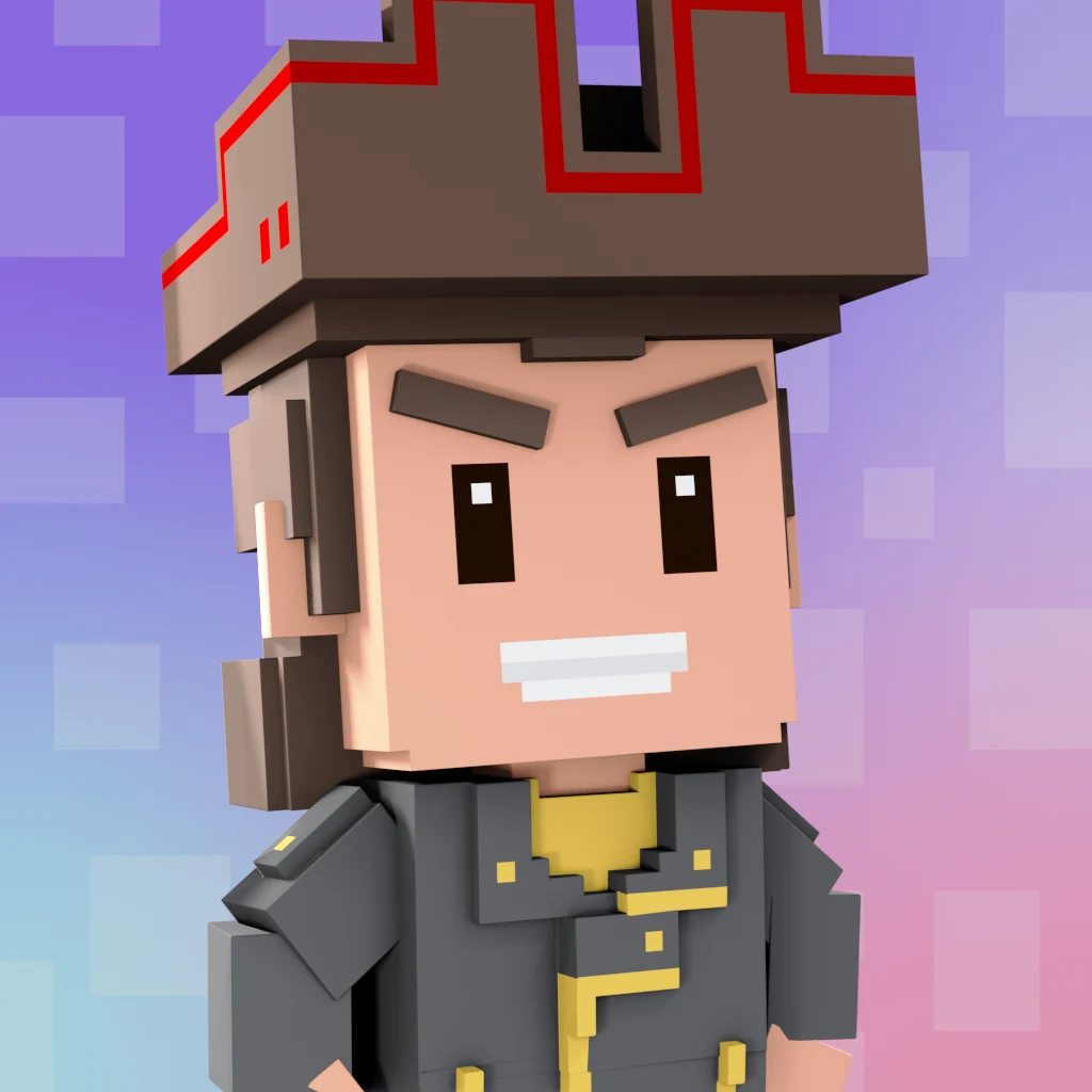 Pirate #8551 voxel render