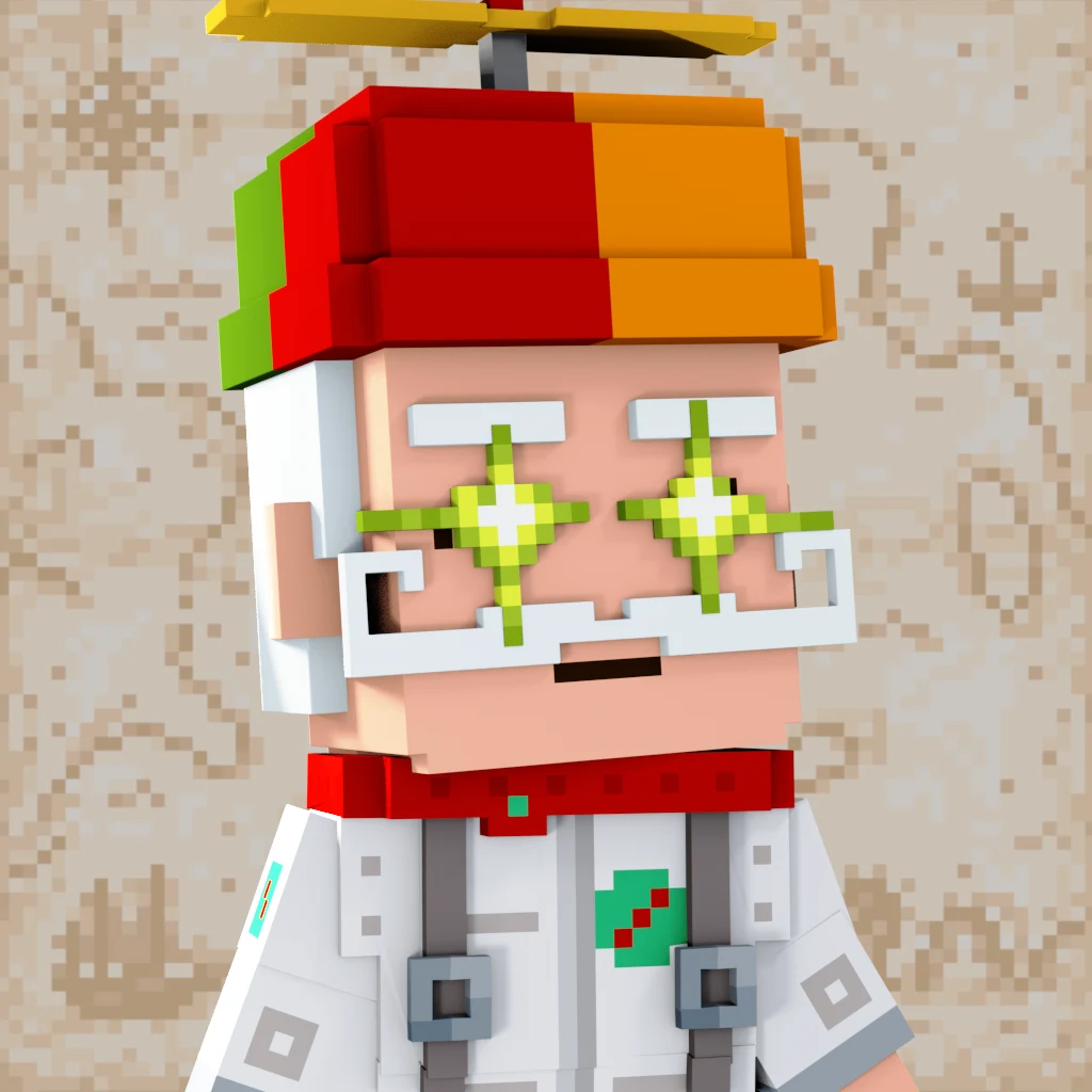 Pirate #856 voxel render