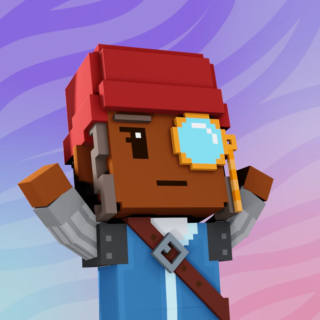 Pirate #8561 voxel render