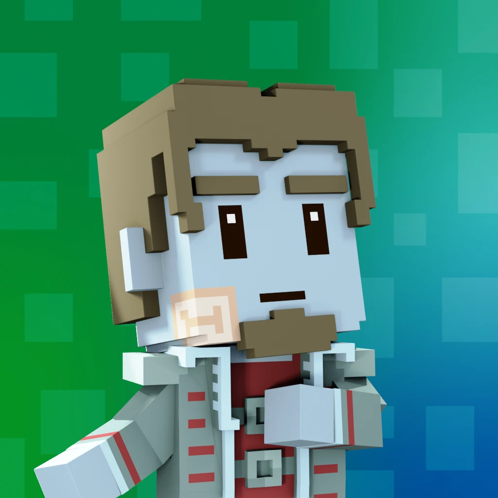 Pirate #8562 voxel render