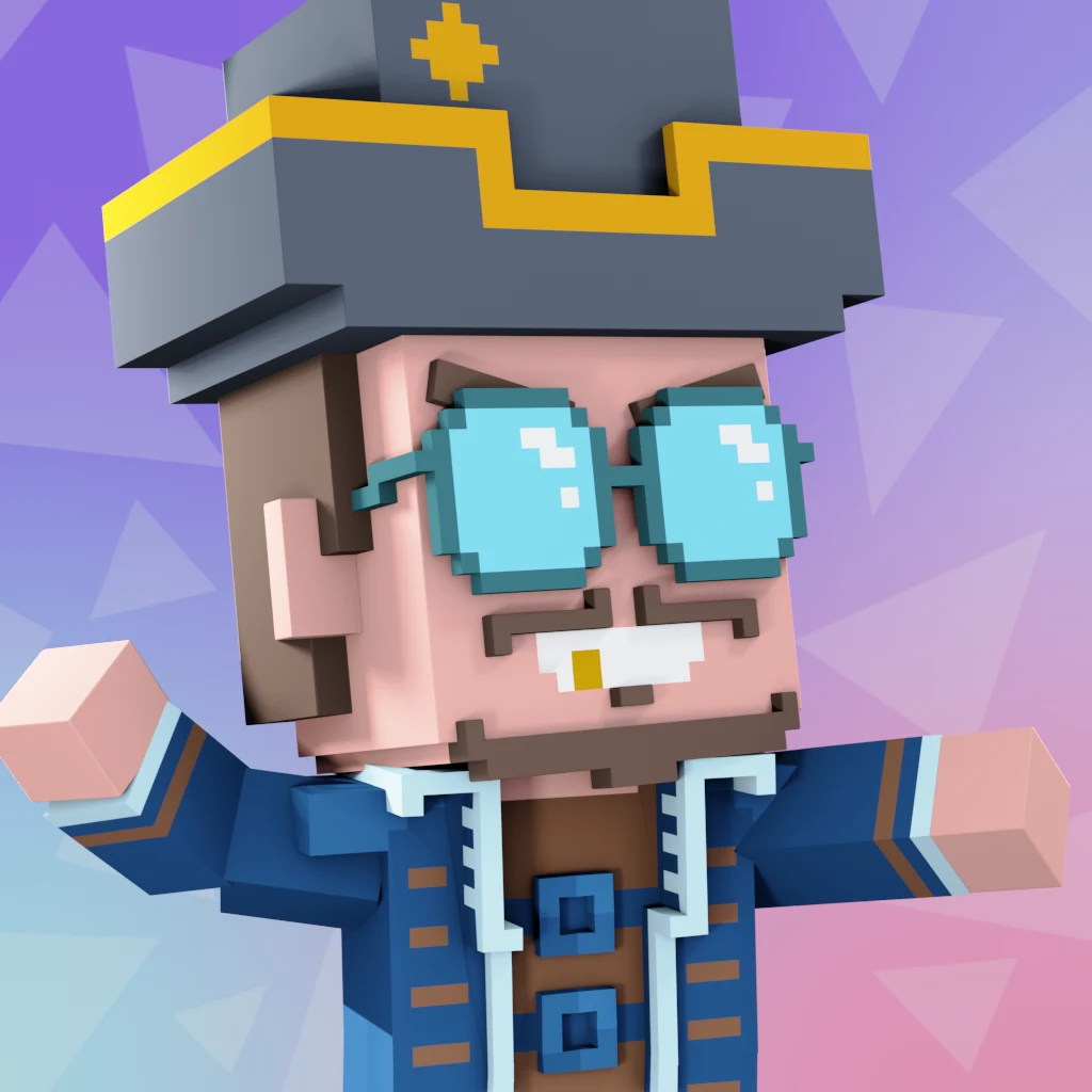 Pirate #8571 voxel render