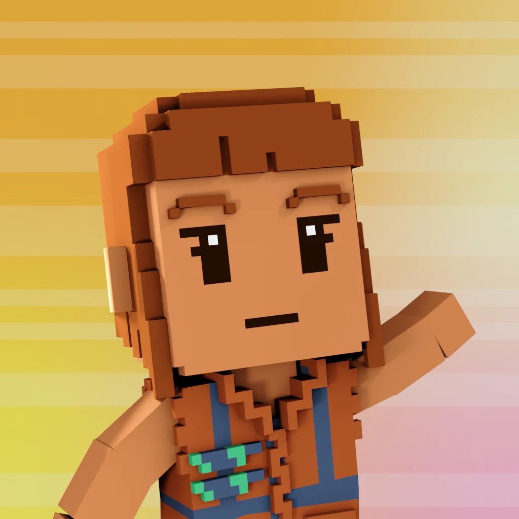 Pirate #8572 voxel render