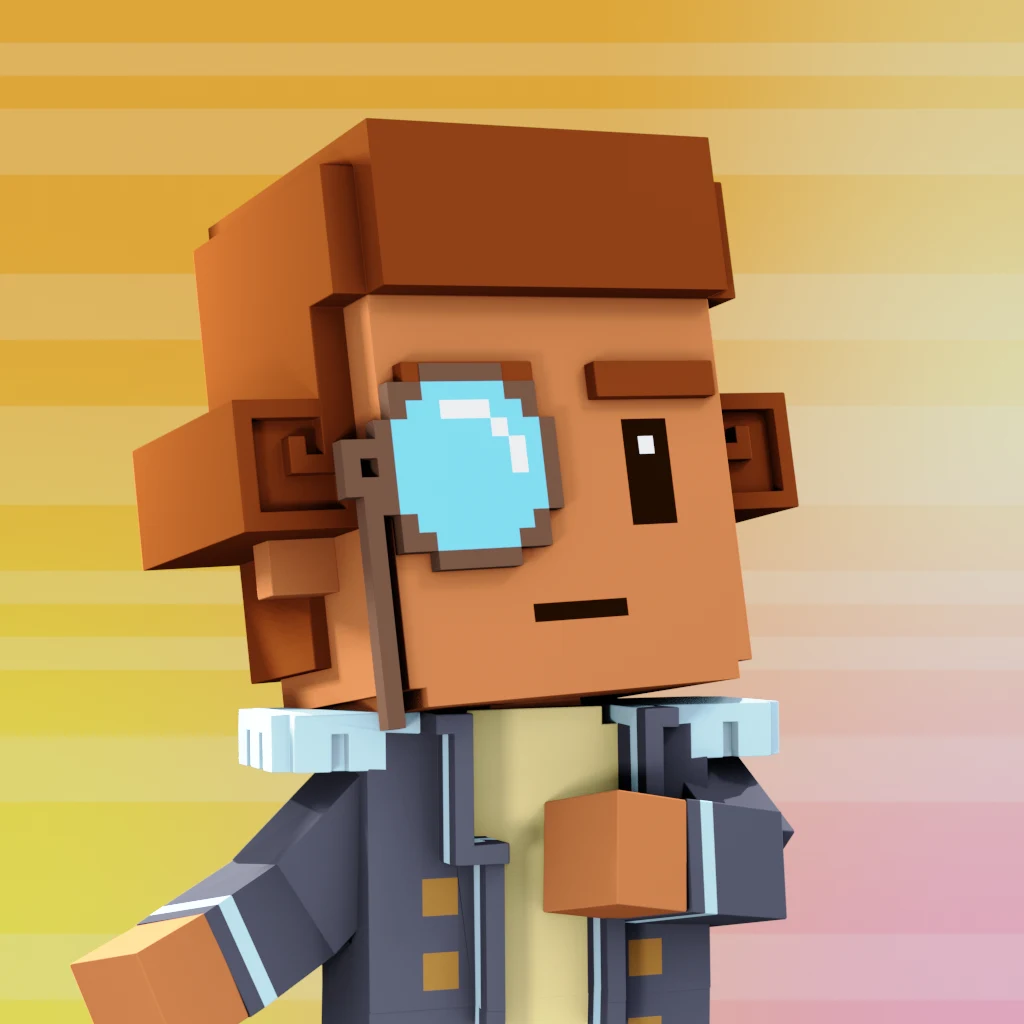 Pirate #8577 voxel render
