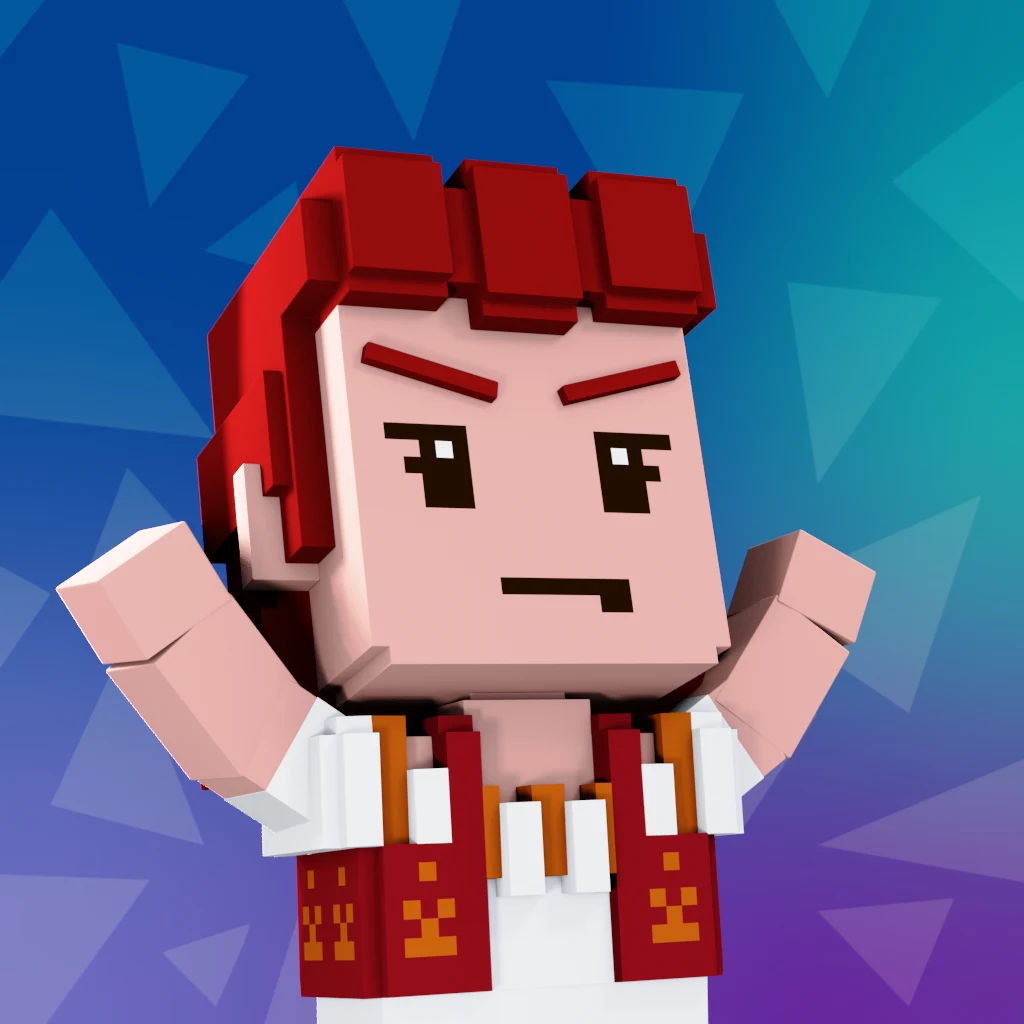 Pirate #858 voxel render