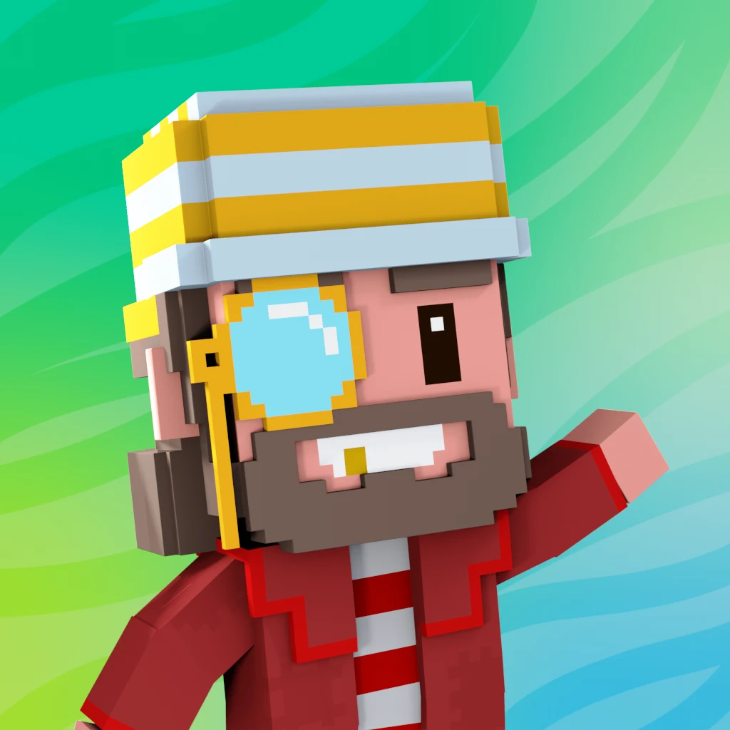 Pirate #8581 voxel render