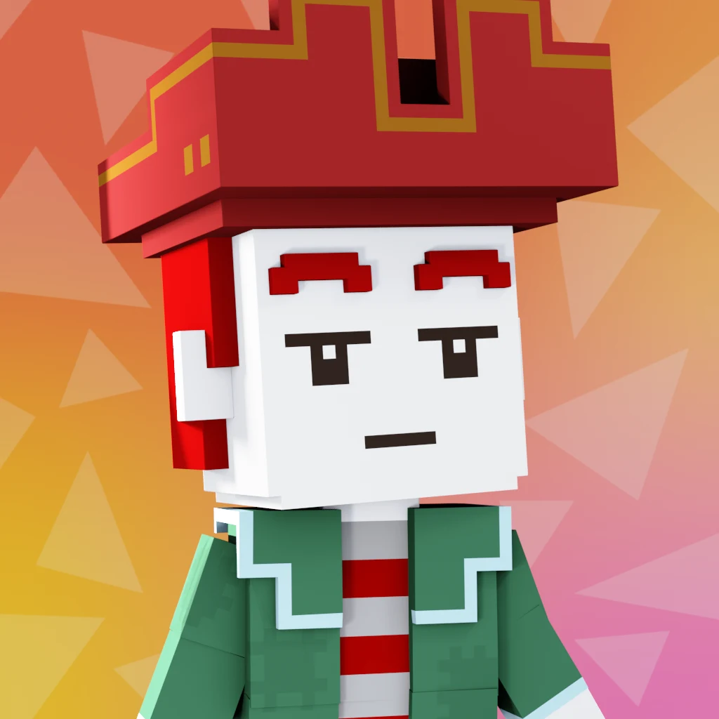 Pirate #8582 voxel render