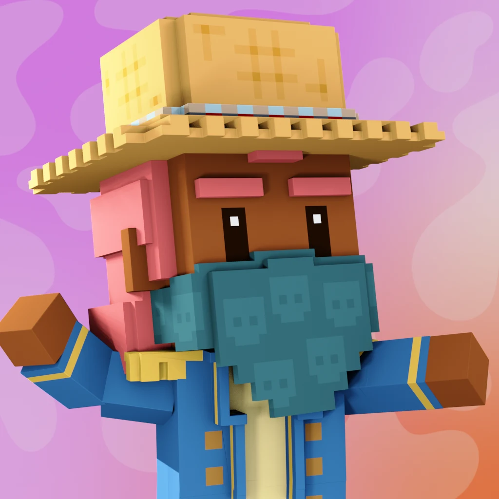 Pirate #8583 voxel render