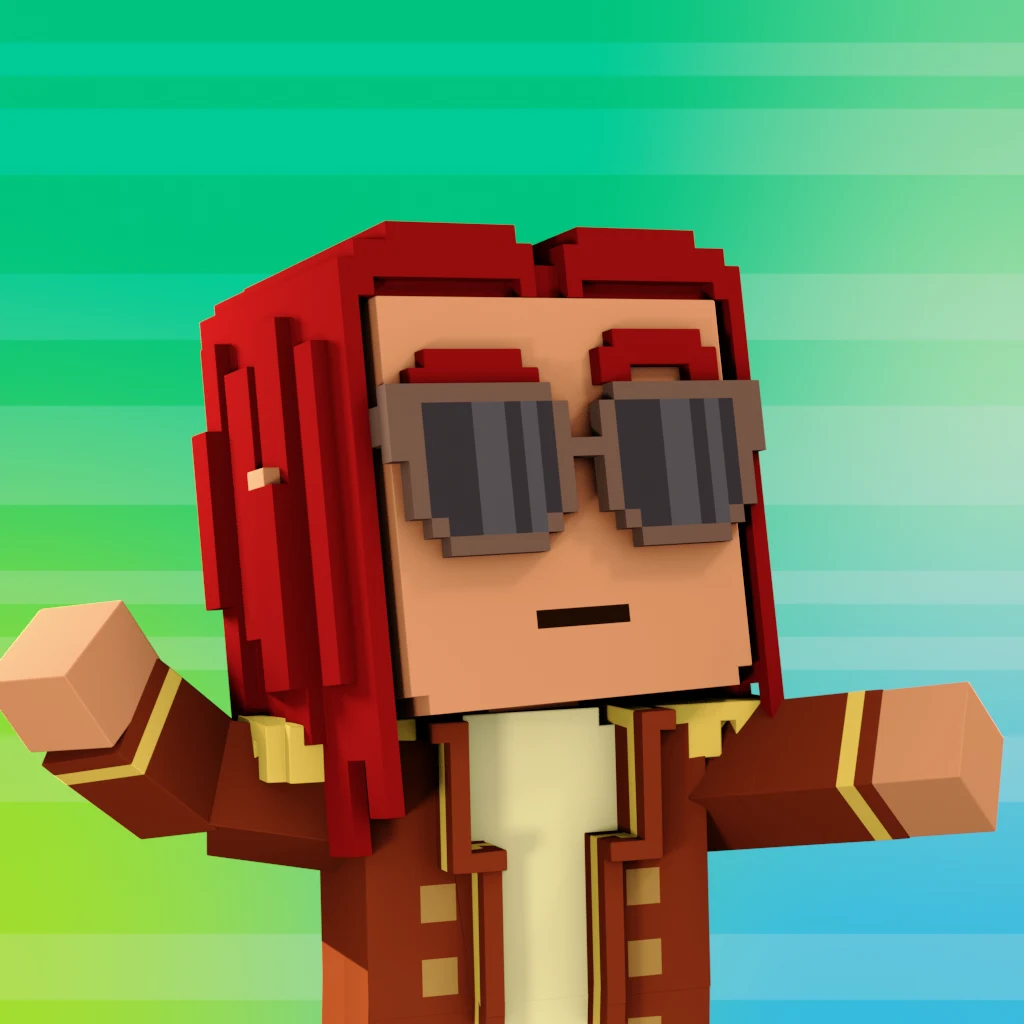 Pirate #8587 voxel render