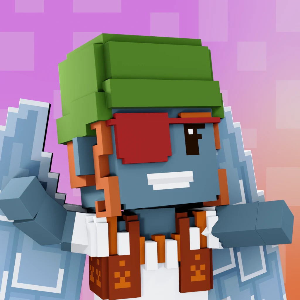 Pirate #8589 voxel render