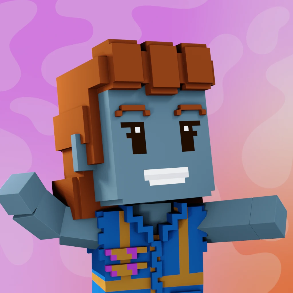 Pirate #8594 voxel render