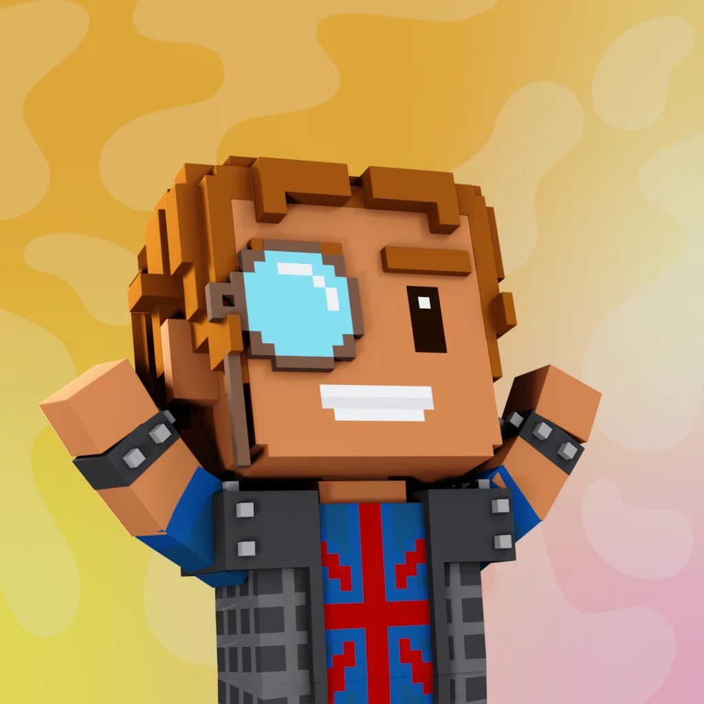 Pirate #8597 voxel render