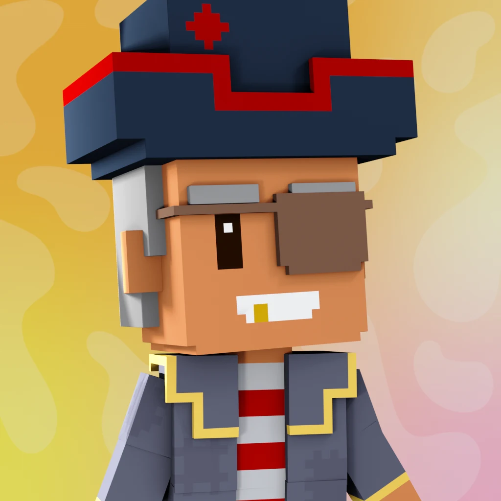 Pirate #8600 voxel render