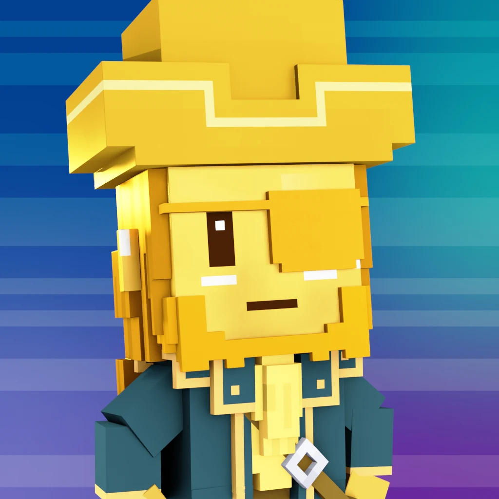Pirate #8601 voxel render