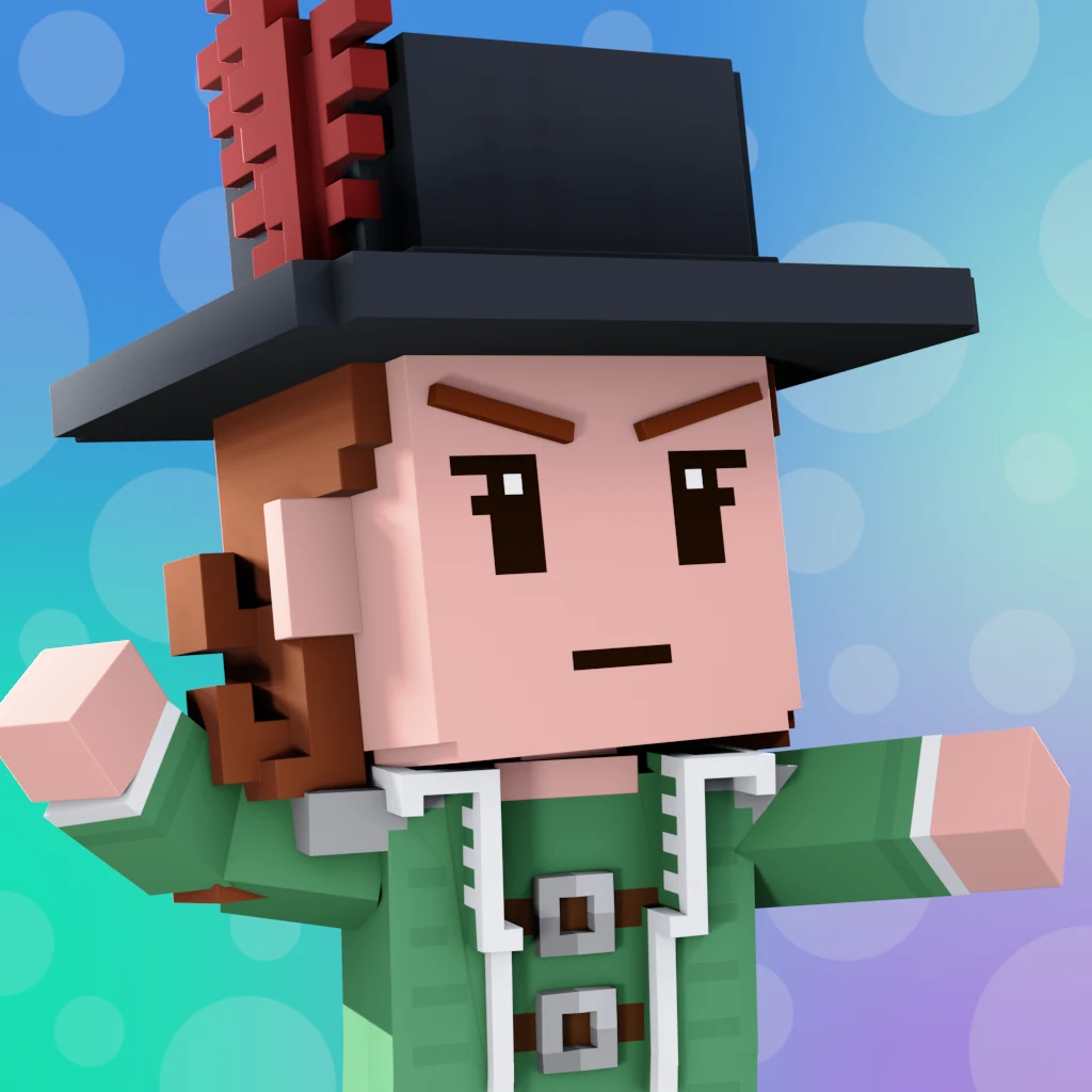 Pirate #8602 voxel render