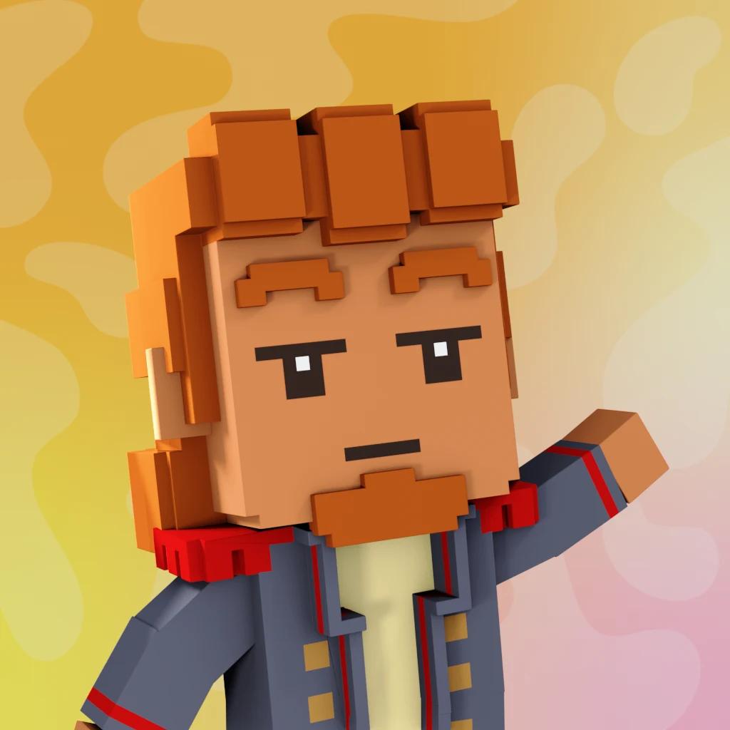 Pirate #8605 voxel render