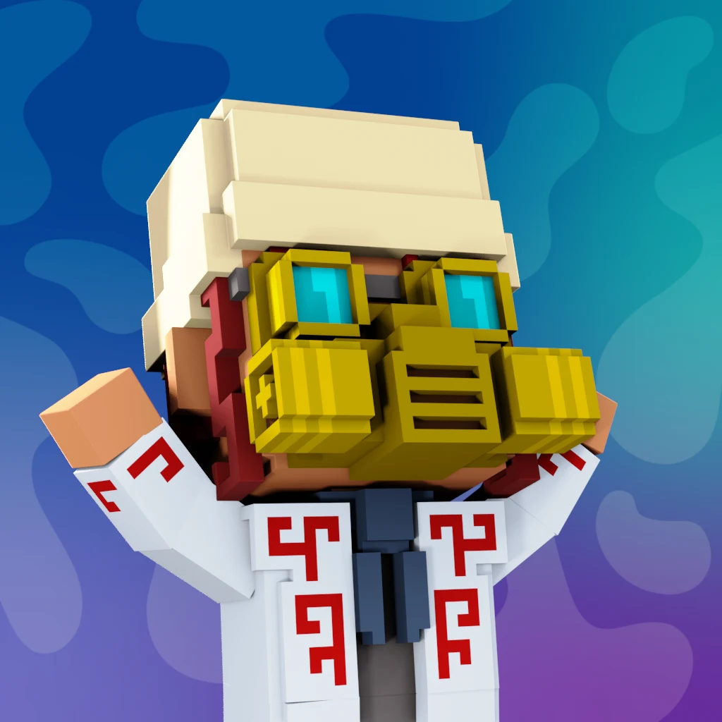 Pirate #8608 voxel render