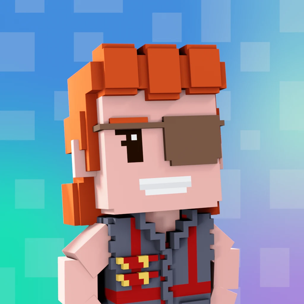 Pirate #8609 voxel render