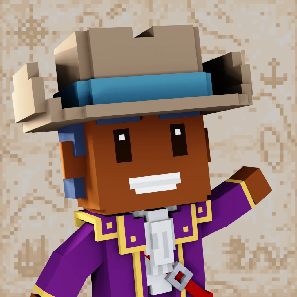 Pirate #8610 voxel render