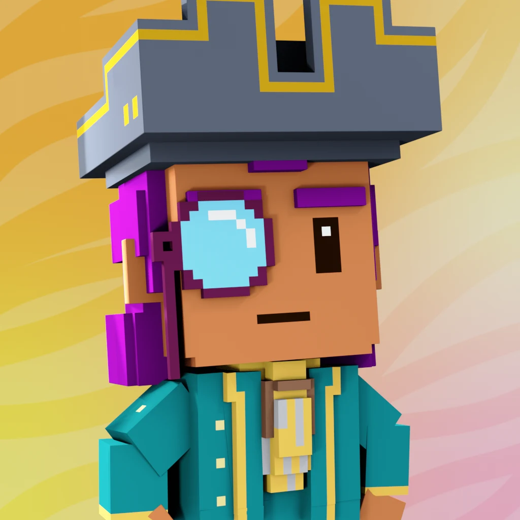 Pirate #8612 voxel render