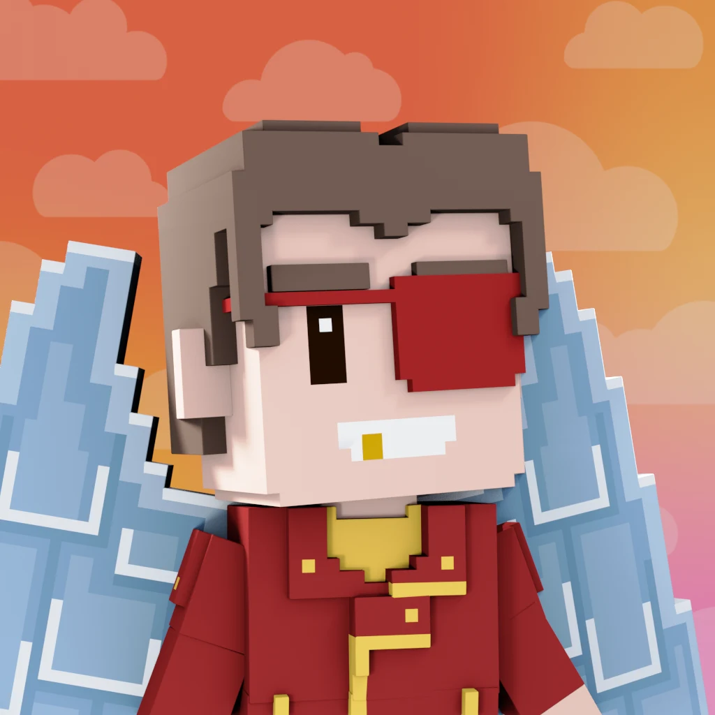 Pirate #8615 voxel render