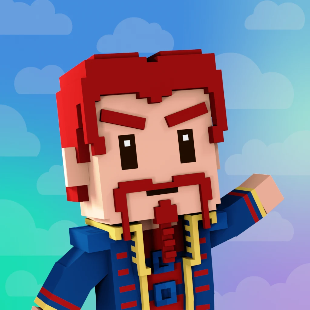 Pirate #8616 voxel render