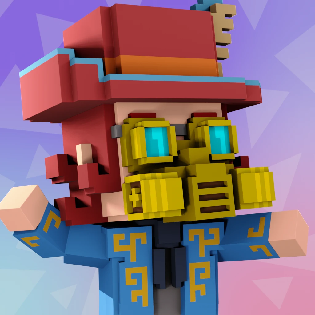 Pirate #8620 voxel render