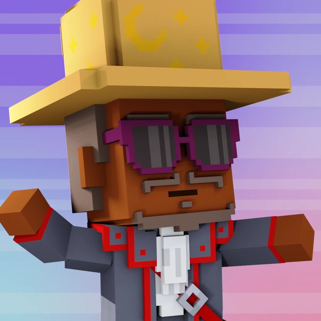 Pirate #8627 voxel render