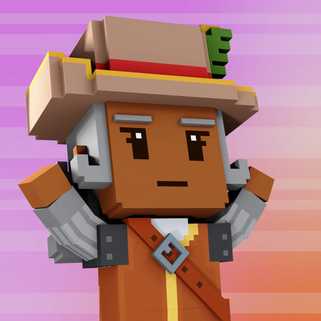 Pirate #8631 voxel render