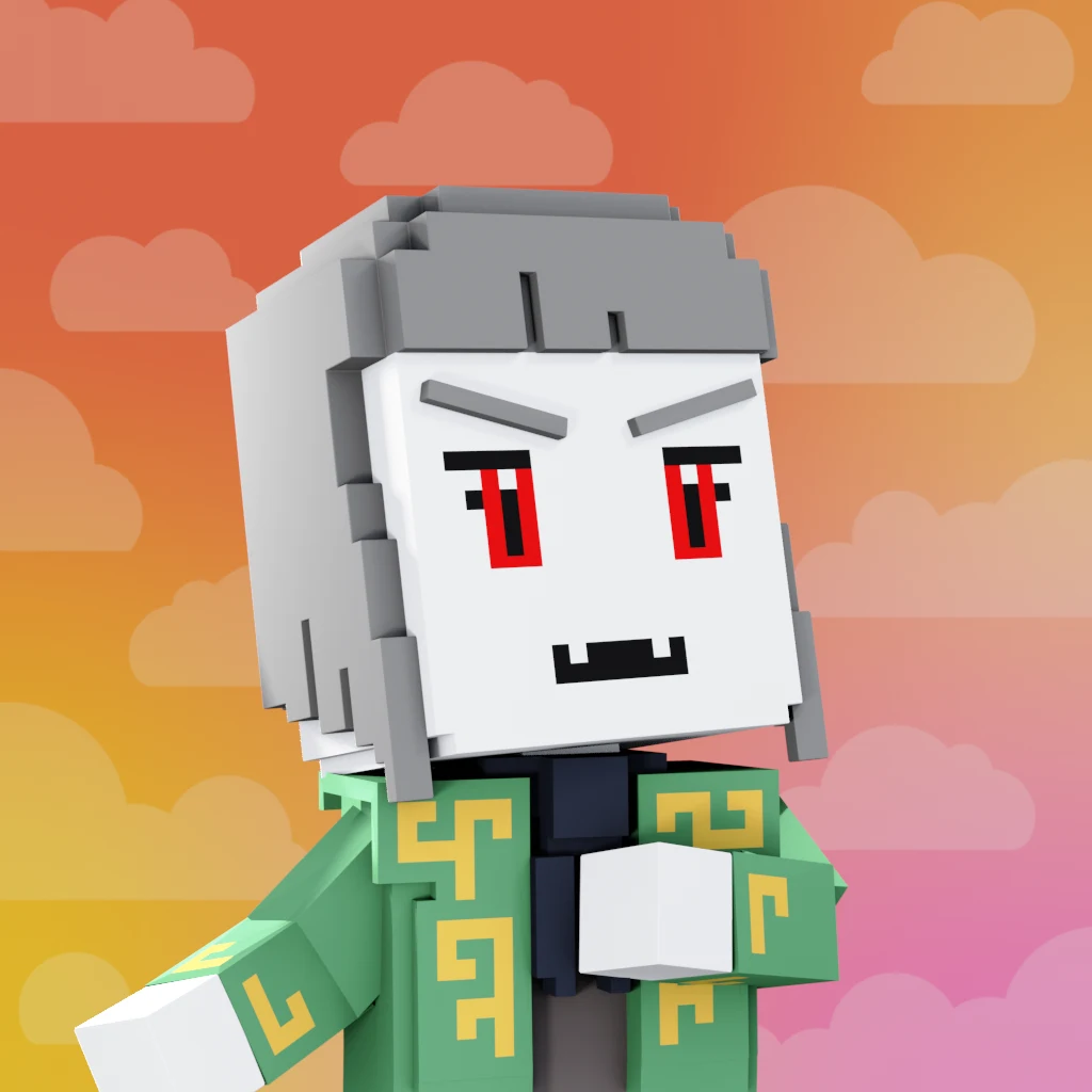 Pirate #8632 voxel render