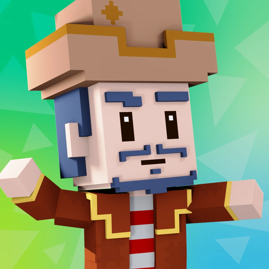 Pirate #8638 voxel render