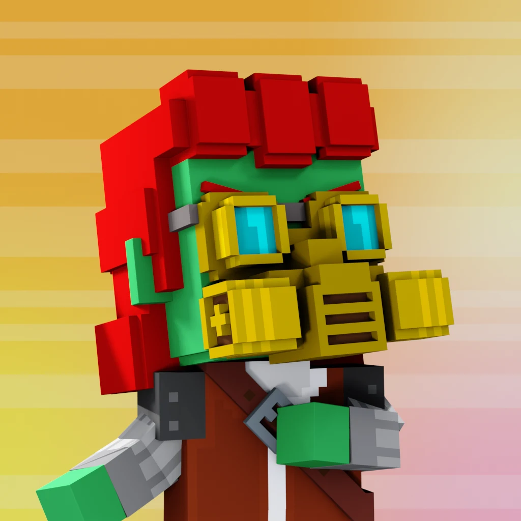Pirate #8641 voxel render