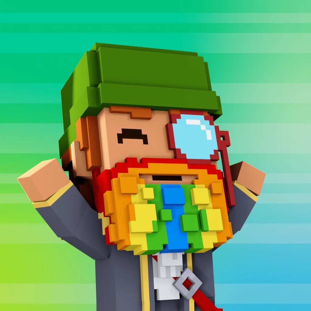 Pirate #8648 voxel render