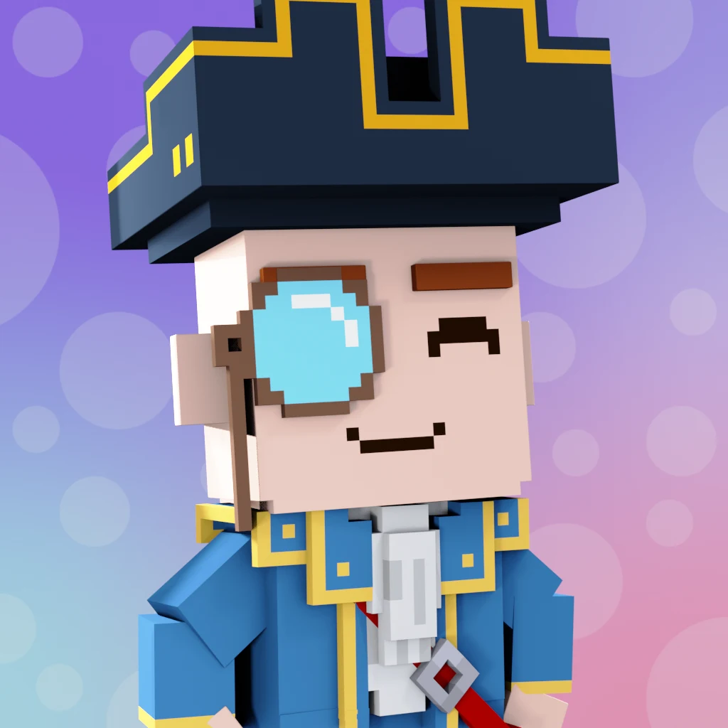 Pirate #8649 voxel render