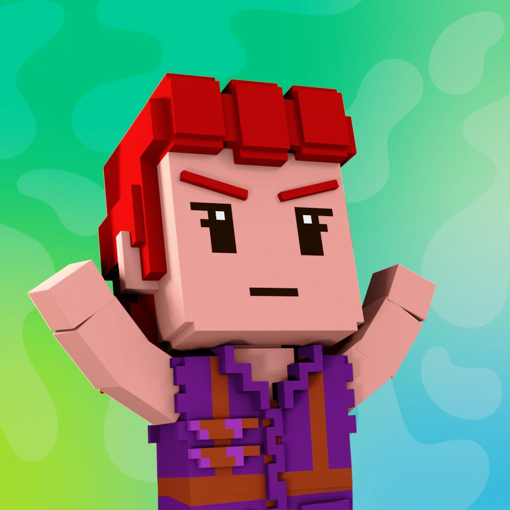 Pirate #8653 voxel render