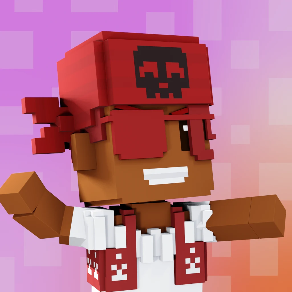 Pirate #8655 voxel render